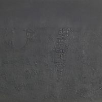 Alberto Burri, Schwarzer Riss, 1971, Aquatinta, Privatbesitz