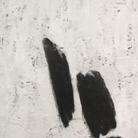 Peter Fellin, Ohne Titel, um 1955, Gips und Farbe auf Leinwand und Drahtgitter, Privatbesitz