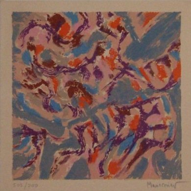 24.Alfred Manessier, Ohne Titel, 1966, Farblithografie(aus der OEW-Grafiksammlung)