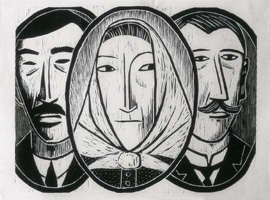 03.Werner Berg, Requiescant, woodcut