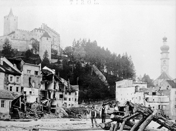 34.Alois Kofler, Flood in Bruneck in 1882